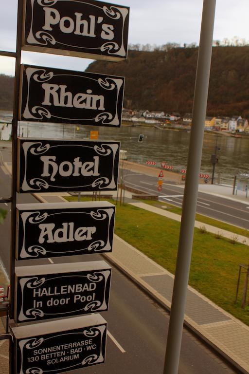 Pohl'S Rheinhotel Adler Sankt Goarshausen Eksteriør bilde